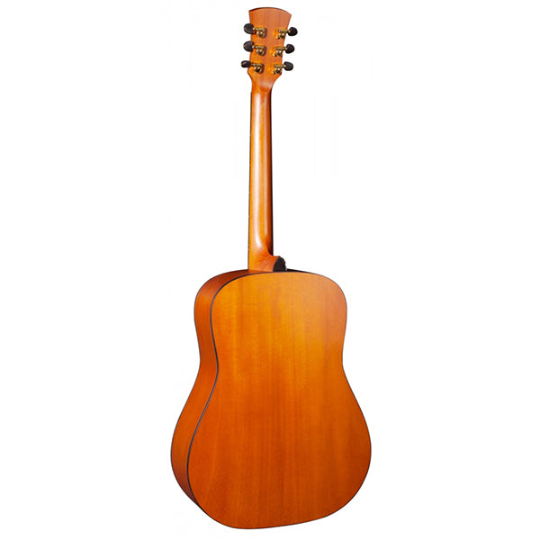 Faith FSL Natural Saturn Lefthanded Dreadnought Full Solid Acoustic Guitar with Case