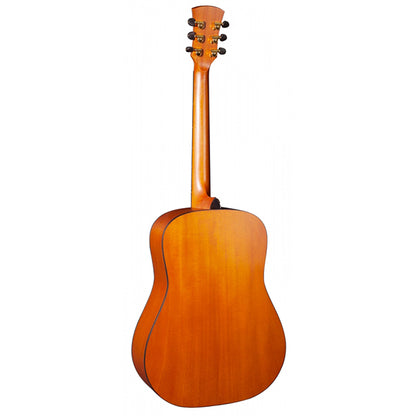 Faith FSL Natural Saturn Lefthanded Dreadnought Full Solid Acoustic Guitar with Case