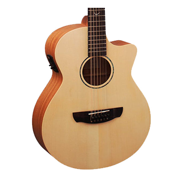 Faith FKV12 Natural Naked Venus 12 String Cutaway Electro Full Solid Acoustic Electric Guitar Fishman Pickup with Case