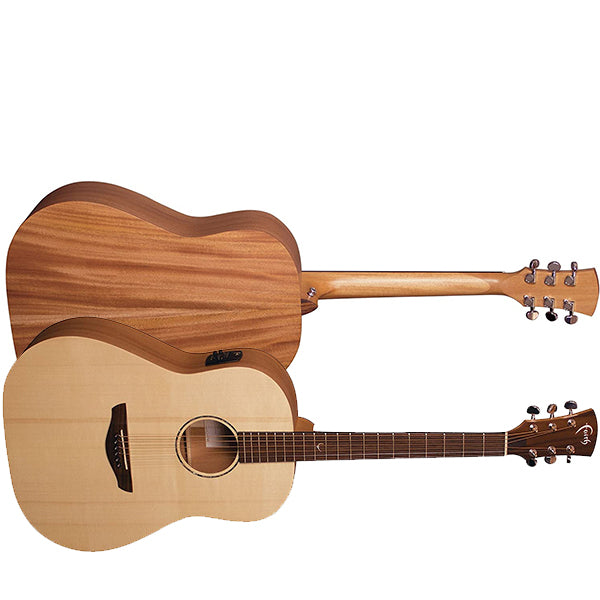 Faith FKRE Naked Mars Electric Acoustic (Non-Cut) Dreadnought Size Full Solid Mahogany Natural Guitar Fishman Pickup