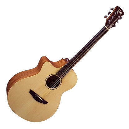 Faith FKVL Natural Naked Venus Lefthanded Full Solid Acoustic Electric Cutaway Guitar Fishman Pickup with Case