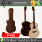 Faith FNHG HiGloss Neptune Full Sized Jumbo Solid Acoustic Guitar with Case
