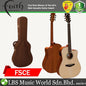 Faith FSCE Natural Saturn Cutaway Electro Dreadnought Full Solid Acoustic Electric Guitar Pickup with Case