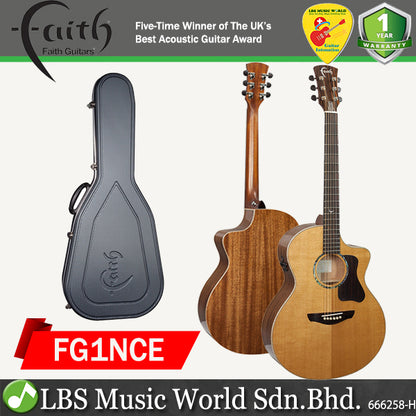 Faith FG1NCE Legacy Neptune Mahogany Electric Cutaway Acoustic with Flex Blend Fishman Preamp System
