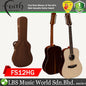 Faith FS12HG HiGloss Saturn 12 String Dreadnought Full Solid Acoustic Guitar with Case