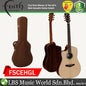 Faith FSCEHGL HiGloss Saturn Cutaway Electro Lefthanded Dreadnought Full Solid Acoustic Electric Guitar Pickup with Case