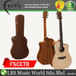 Faith FSCETB Trembesi Saturn Cutaway Electro Dreadnought Full Solid Acoustic Electric Pickup with Case