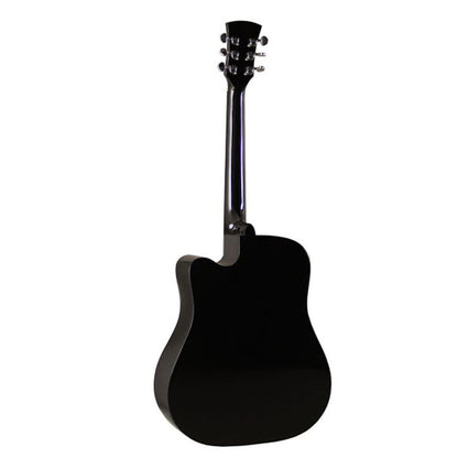 Faith FASCEBK Apollo Saturn Dreadnought Acoustic Electric Guitar Black With Bag (FASCE BK)