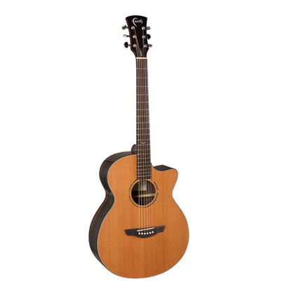 Faith FAVCA Apollo Venus Cutaway Acoustic Electric Folk Guitar With Bag (Natural Cedar)