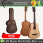 Faith FDS Nomad Mini Saturn Travel Sized Acoustic Electric Folk Guitar with Bag (Natural)