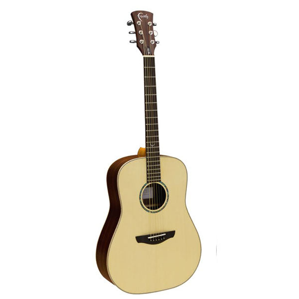 Faith FAS Apollo Saturn Dreadnought Acoustic Electric Folk Guitar with Bag (Natural)