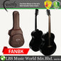 Faith FANBK Apollo Neptune Solid Spruce Top Acoustic Guitar with Bag (Black)