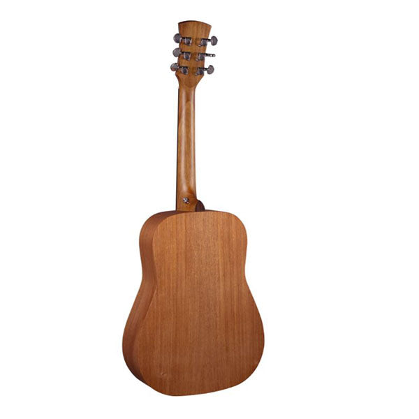 Faith FDS Nomad Mini Saturn Travel Sized Acoustic Electric Folk Guitar with Bag (Natural)