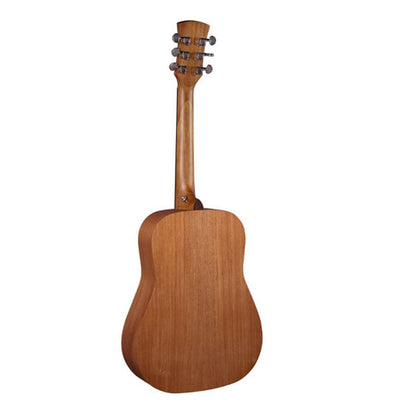 Faith FDS Nomad Mini Saturn Travel Sized Acoustic Electric Folk Guitar with Bag (Natural)