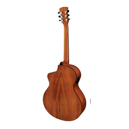 Faith FNCEMG Neptune Full Solid Baby Jumbo Acoustic Electric Folk Guitar With Pickup and Hard Case (Award Winning Model)