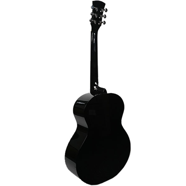 Faith FANBK Apollo Neptune Solid Spruce Top Acoustic Guitar with Bag (Black)