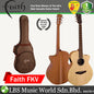 Faith FKV Naked Venue Cutaway Electric Acoustic Folk Guitar with Hard Case (Award Winning Model)