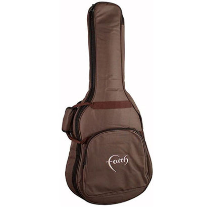 Faith FANBK Apollo Neptune Solid Spruce Top Acoustic Guitar with Bag (Black)