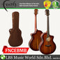 Faith FNCEBMB Blood Moon Neptune Solid Trembesi Acoustic Electric Folk Guitar with Pickup and Hard case
