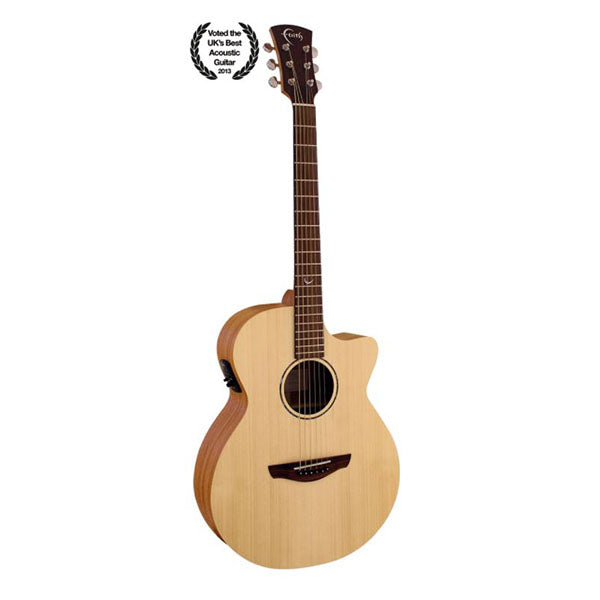Faith FKV Naked Venue Cutaway Electric Acoustic Folk Guitar with Hard Case (Award Winning Model)