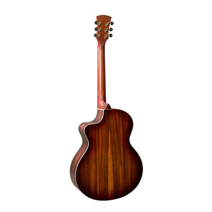 Faith FNCEBMB Blood Moon Neptune Solid Trembesi Acoustic Electric Folk Guitar with Pickup and Hard case
