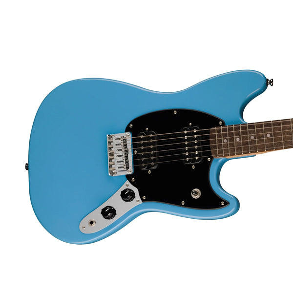 Squier By Fender Sonic Mustang HH Electric Guitar with White Pickguard Maple FB