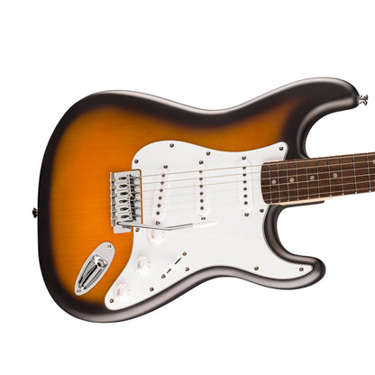 Squier by Fender Debut Stratocaster Electric Guitar with White Pickguard Laurel FB