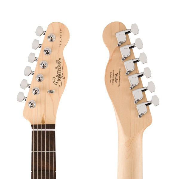 Squier by Fender Debut Telecaster Electric Guitar with White Pickguard Laurel FB