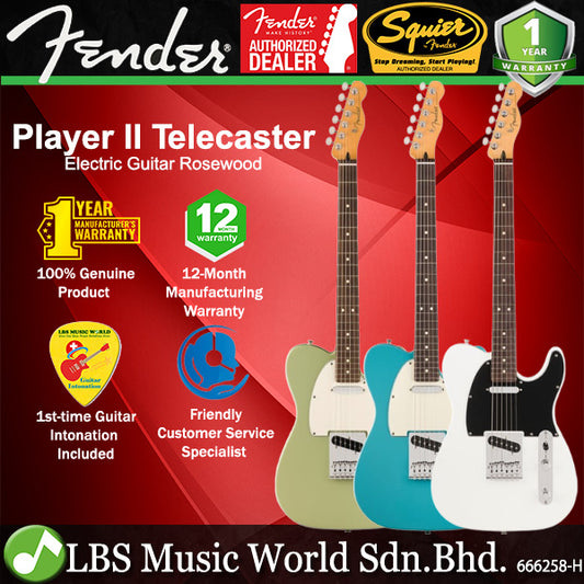 Fender Player II Telecaster Electric Guitar with SS Pickup and Rosewood Fingerboard