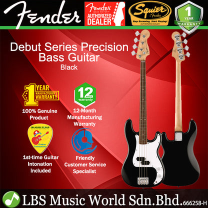 Squier by Fender Debut Precision 4 String Bass Guitar with SS Pickup and Laurel Fingerboard