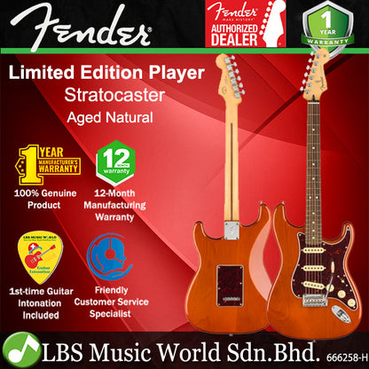 Fender Limited Edition Player Stratocaster Electric Guitar - Aged Natural