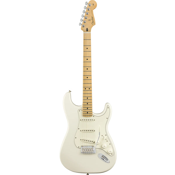 Fender Player Stratocaster Electric Guitar SSS Pickup with Maple Fretboard and Tremolo - Polar White