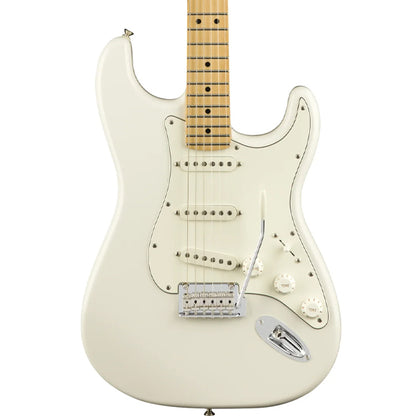 Fender Player Stratocaster Electric Guitar SSS Pickup with Maple Fretboard and Tremolo - Polar White