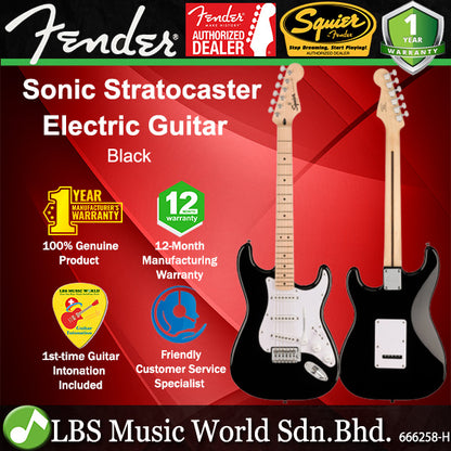 Squier By Fender Sonic Stratocaster Electric Guitar With Ceramic Single Coil Pickup