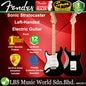 Squier By Fender Sonic Stratocaster Left Handed Electric Guitar With Ceramic Single Coil Pickup and Maple Fretboard - Black