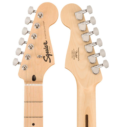 Squier By Fender FSR Sonic Stratocaster Electric Guitar With White Pickguard And Maple Fretboard - Surf Green