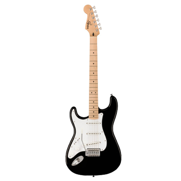 Squier By Fender Sonic Stratocaster Left Handed Electric Guitar With Ceramic Single Coil Pickup and Maple Fretboard - Black