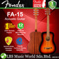 Fender FA-15 3/4 Size Steel String Acoustic Guitar with Bag and Walnut Fingerboard (FA15)