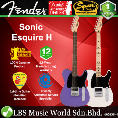 Squier by Fender Sonic Esquire H Electric Guitar with Ceramic Humbucker Pickup