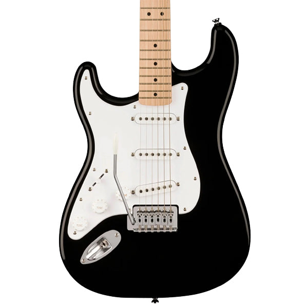 Squier By Fender Sonic Stratocaster Left Handed Electric Guitar With Ceramic Single Coil Pickup and Maple Fretboard - Black