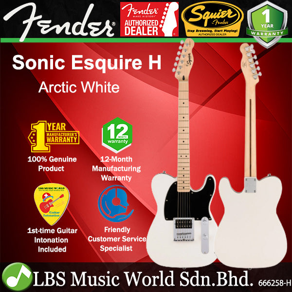 Squier by Fender Sonic Esquire H Electric Guitar with Ceramic Humbucker Pickup