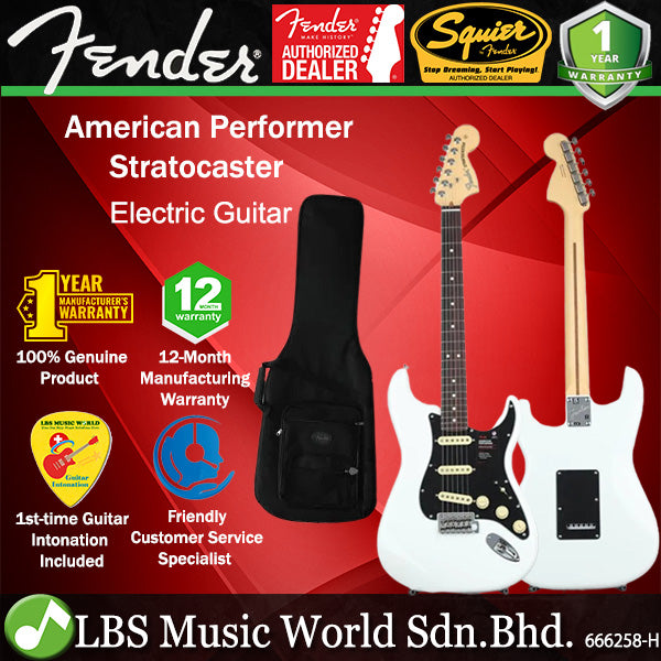 Fender American Performer Stratocaster Electric Guitar With Yosemite Single-Coil Pickup and Rosewood Fretboard