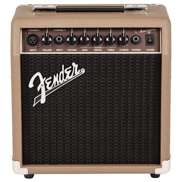 Fender Acoustasonic 15 Watt 1x6 Inch Speaker Amp Acoustic Combo Guitar Amplifier