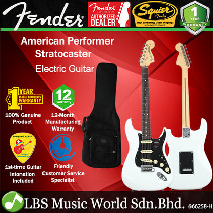 Fender American Performer Stratocaster Electric Guitar With Yosemite Single-Coil Pickup and Rosewood Fretboard