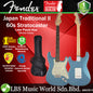 Fender Japan Traditional II 60s Stratocaster Electric Guitar Rosewood Fretboard With Gig Bag - Lake Placid Blue