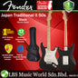 Fender Japan Traditional II 50s Stratocaster Electric Guitar Maple Fretboard With Gig Bag - Black