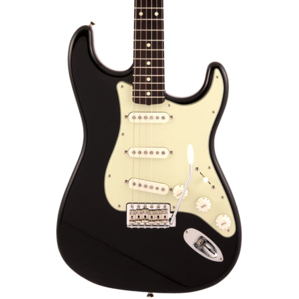 Fender Japan Traditional II 60s Stratocaster Electric Guitar Rosewood Fretboard With Gig Bag - Black