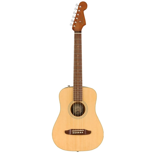 Fender California Redondo Mini Spruce Top Mahogany Back and Side Acoustic Guitar With Gig Bag - Natural