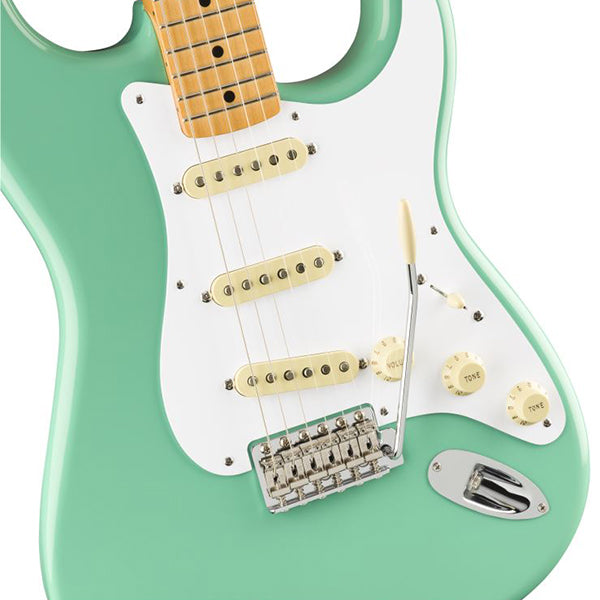 Fender Vintera 50s Stratocaster Electric Guitar Maple Fretboard with SSS Pickup and Deluxe Gig Bag - Sea Foam Green
