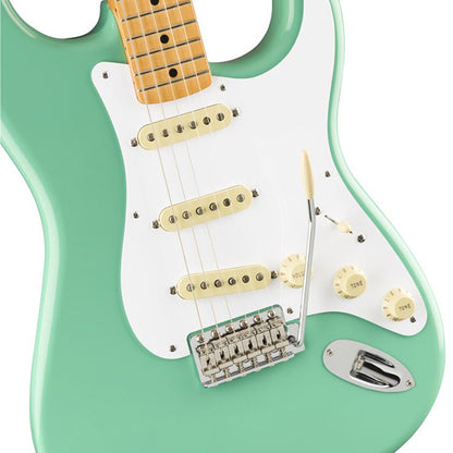 Fender Vintera 50s Stratocaster Electric Guitar Maple Fretboard with SSS Pickup and Deluxe Gig Bag - Sea Foam Green